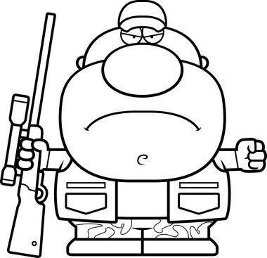 Kızgın çizgi film avcı