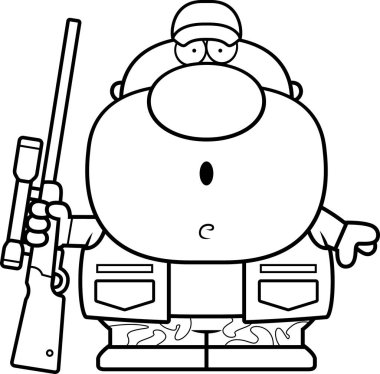 Sürpriz karikatür avcı