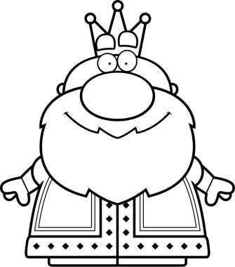 Çizgi film gülümseyen Kral