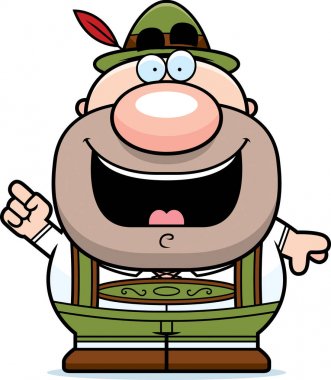 Çizgi film şortlarla adam fikir