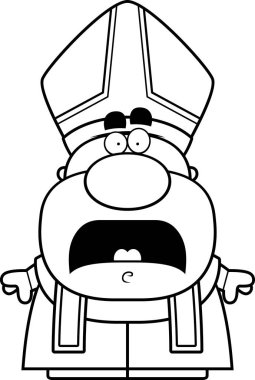 Korkmuş karikatür Papa