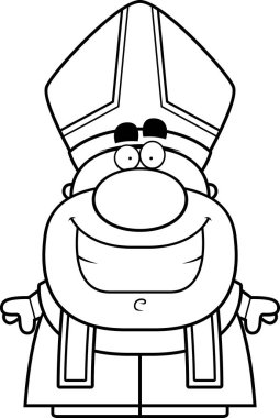 Çizgi film gülümseyen Papa