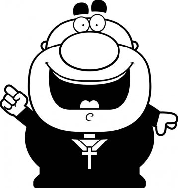 Çizgi film rahip fikir