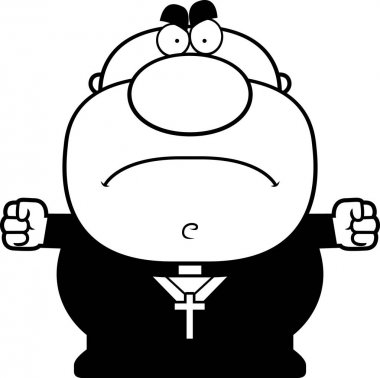 Kızgın çizgi film rahip