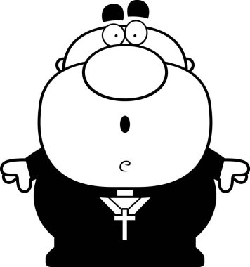 Sürpriz karikatür rahip