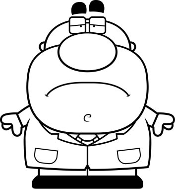 Yorgun çizgi film bilim adamı