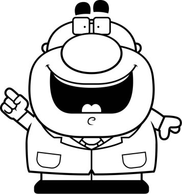 Çizgi film bilim adamı fikir