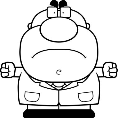 Kızgın çizgi film bilim adamı