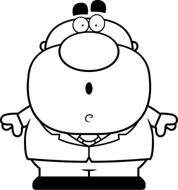 sürpriz karikatür işadamı