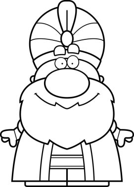 Mutlu karikatür Sultan