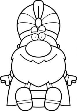 Çizgi film Sultan oturma