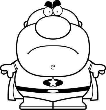 Çizgi film kızgın süper kahraman