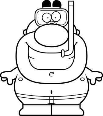 çizgi adam Snorkeling