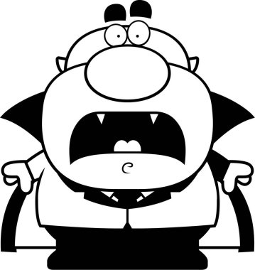 Korkmuş karikatür vampir