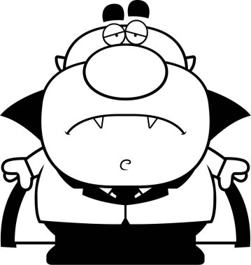 Yorgun karikatür vampir