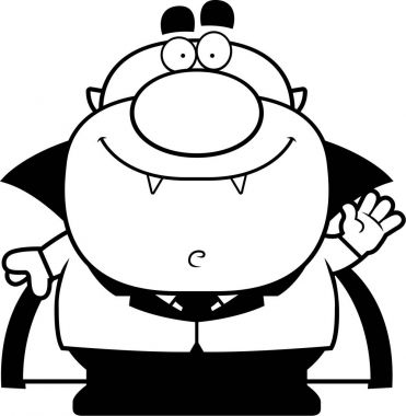 Çizgi film vampir sallayarak