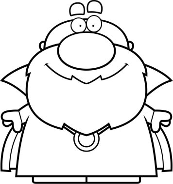 Gülümseyen çizgi film Sihirbazı