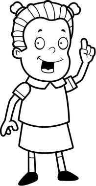 Çizgi film kız fikir