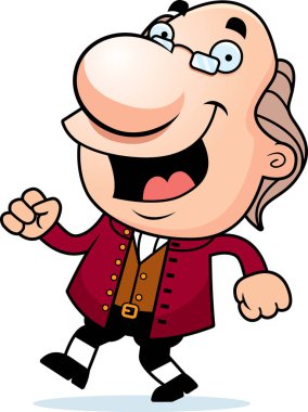 Çizgi film Ben Franklin yürüyüş