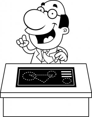 Çizgi film bilim adamı planları