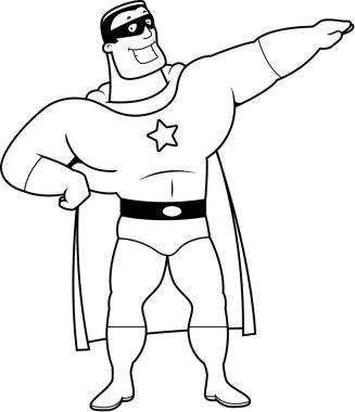 Çizgi film süper kahraman adam
