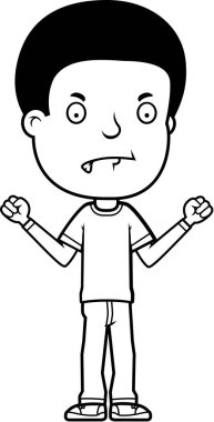 Kızgın genç çocuk