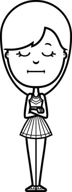 Sıkılmış karikatür amigo