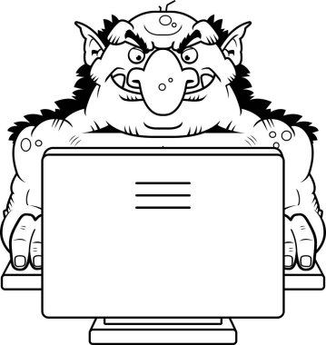 Karikatür Internet Troll