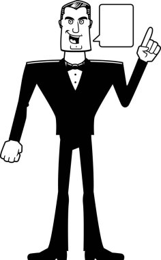 Smokin konuşuyor karikatür casus