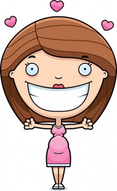 Çizgi film hamile kadın kucaklama