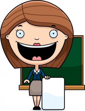 Çizgi film öğretmen işareti