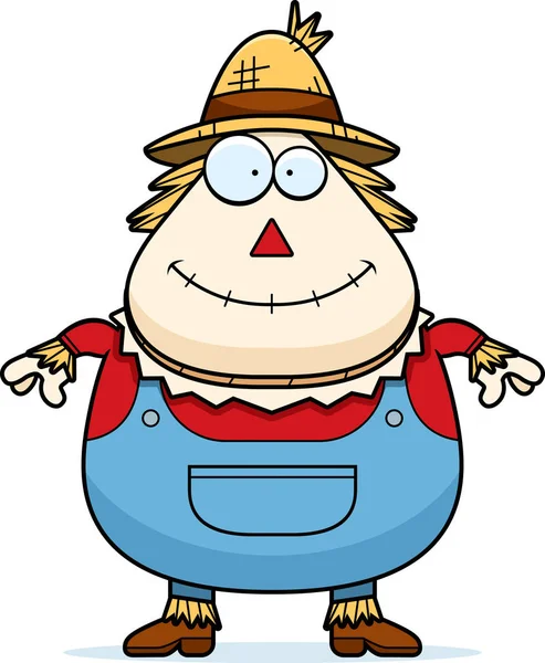 Mutlu karikatür korkuluk