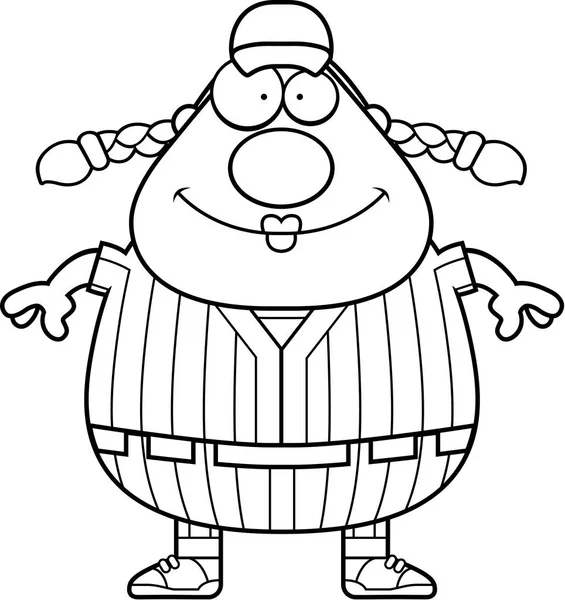 Gülümseyen beyzbol oyuncusu