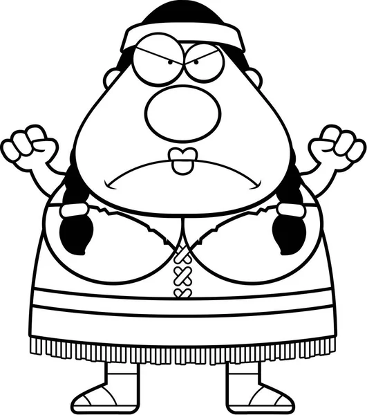 Çizgi film Kızılderili kızgın