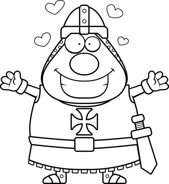 Çizgi film Templar kucaklama