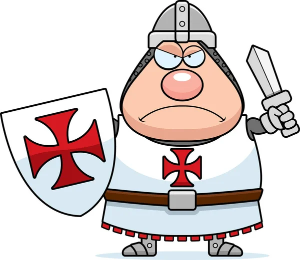 Boos Cartoon Templar — Stockvector