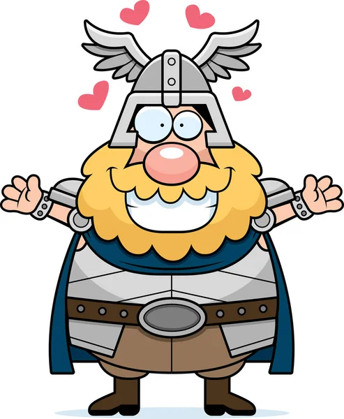 Cartoon thor Umarmung — Stockvektor