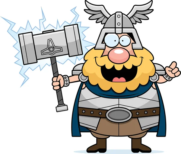 Desenhos animados Thor Idea —  Vetores de Stock