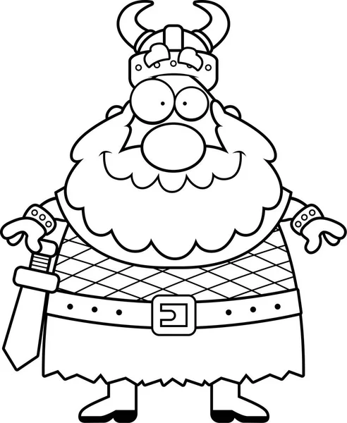 Çizgi film Viking gülümseyen