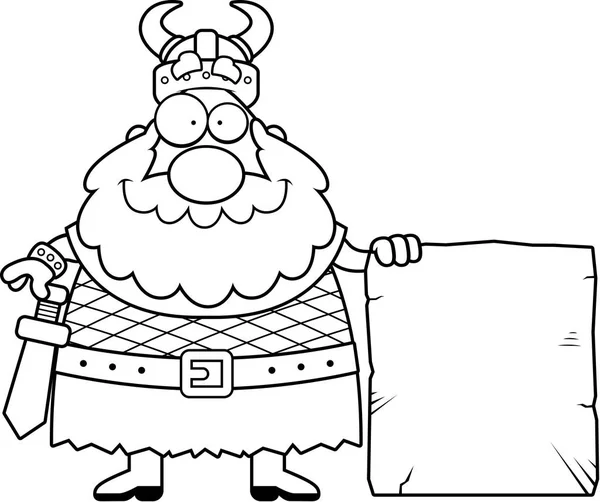 Cartoon Viking teken — Stockvector