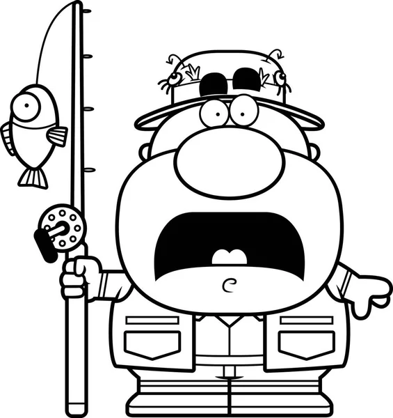 Korkmuş karikatür balıkçı