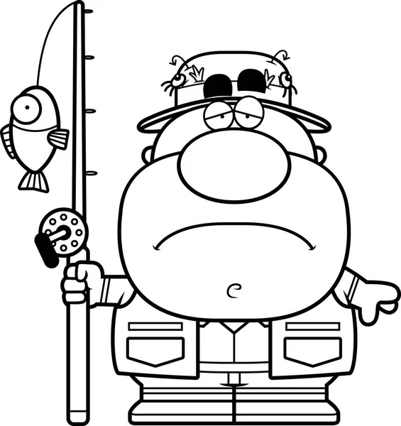 Üzgün çizgi film balıkçı