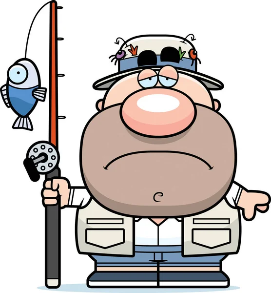 Üzgün çizgi film balıkçı