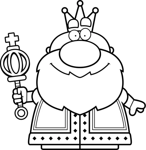 Tecknade King spira — Stock vektor