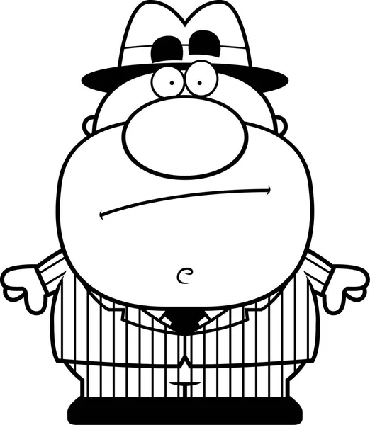 Cartoon Mobster in piedi — Vettoriale Stock