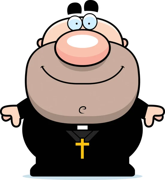 Glad Cartoon präst — Stock vektor