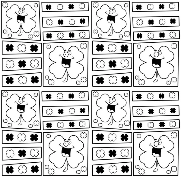 Zeichentrick-Shamrock — Stockvektor