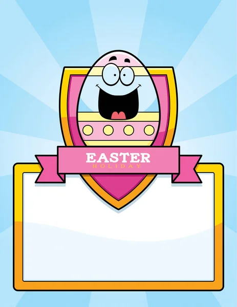 Grafica dell'uovo di Pasqua del fumetto — Vettoriale Stock