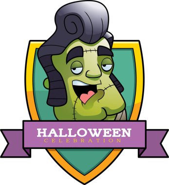 Karikatür canavar Cadılar Bayramı grafiği