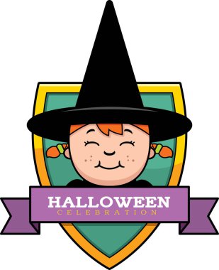 Çizgi film cadı Cadılar Bayramı grafiği